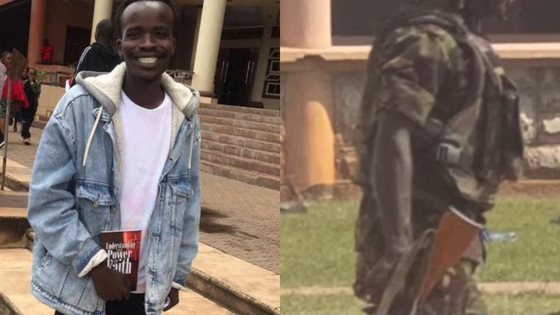 KDF officer linked to the fatal shooting of University of Nairobi student Eric Shieni during the June 2024 anti-finance bill protests.